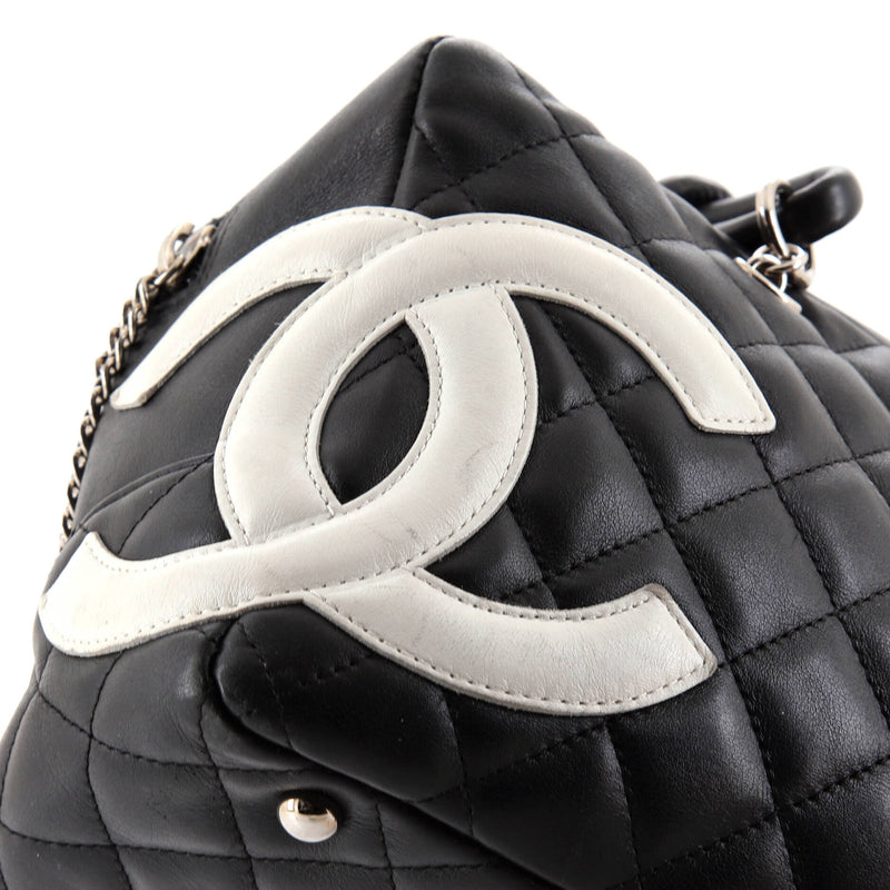 Chanel Cambon Bowler Bag Quilted Leather