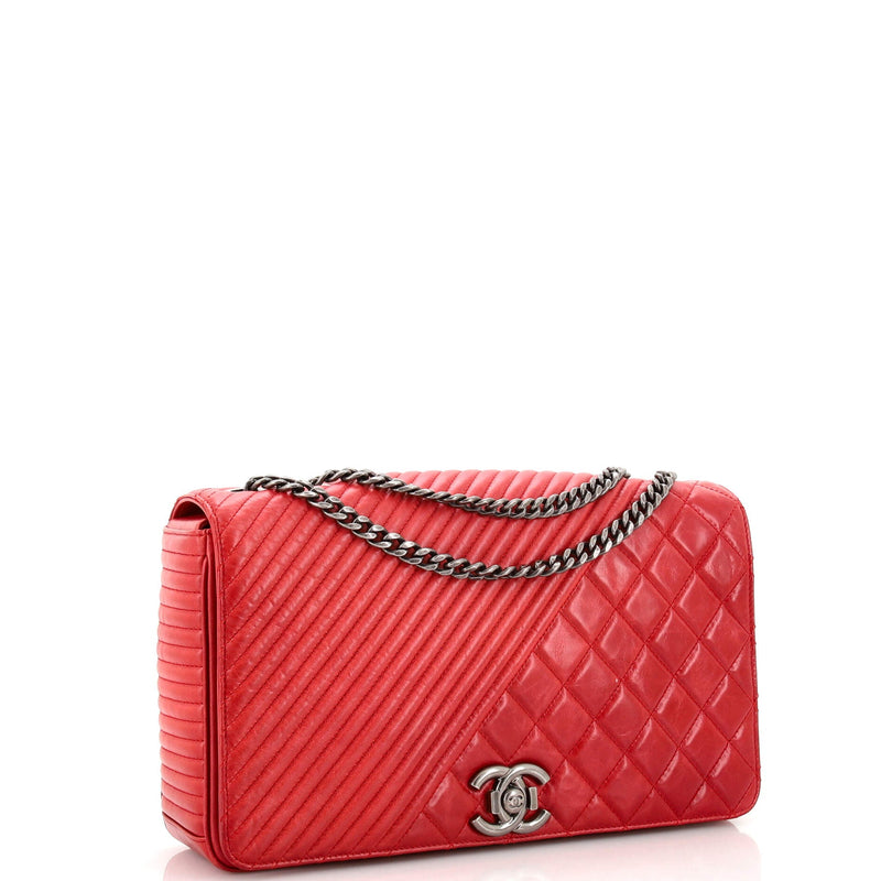 Chanel Coco Boy Flap Bag Quilted Aged