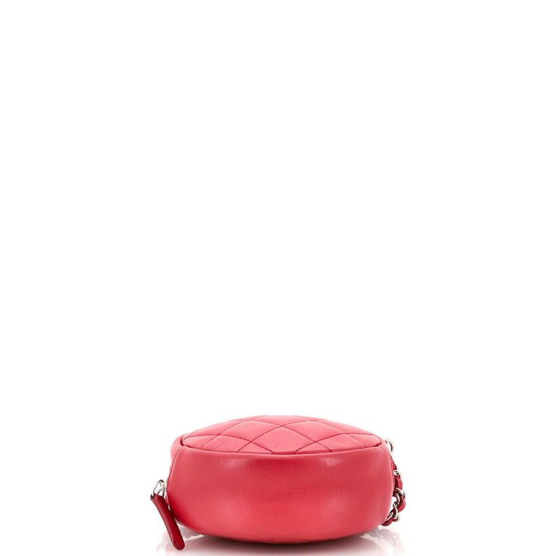 Chanel Round Clutch With Chain Quilted