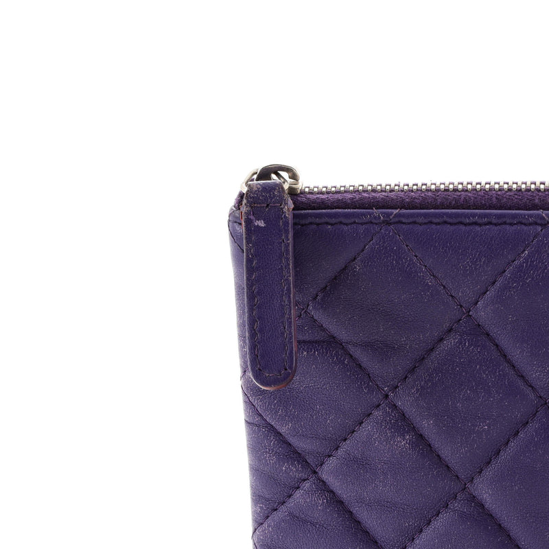 Chanel O Case Clutch Quilted Lambskin