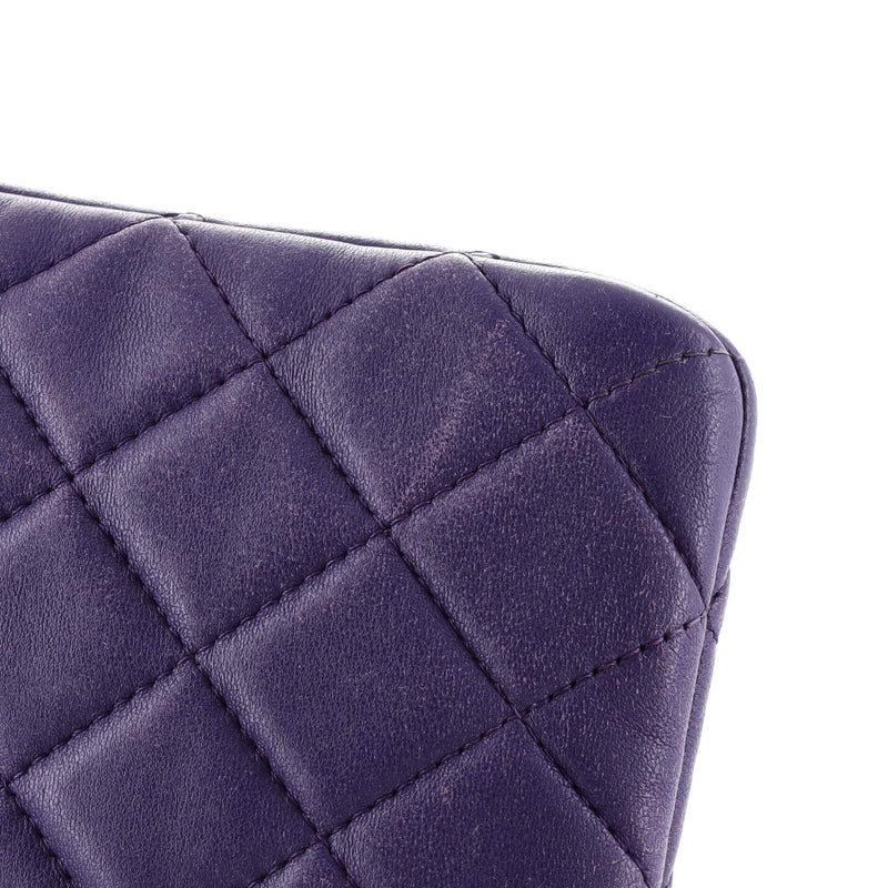 Chanel O Case Clutch Quilted Lambskin