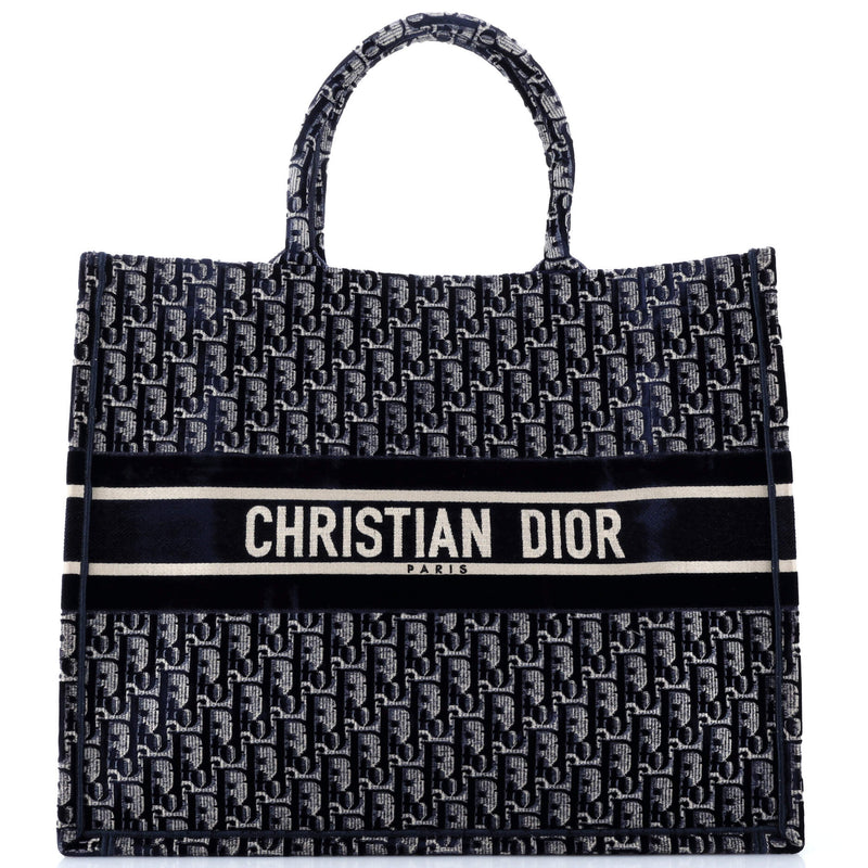 Christian Dior Book Tote Oblique Velvet