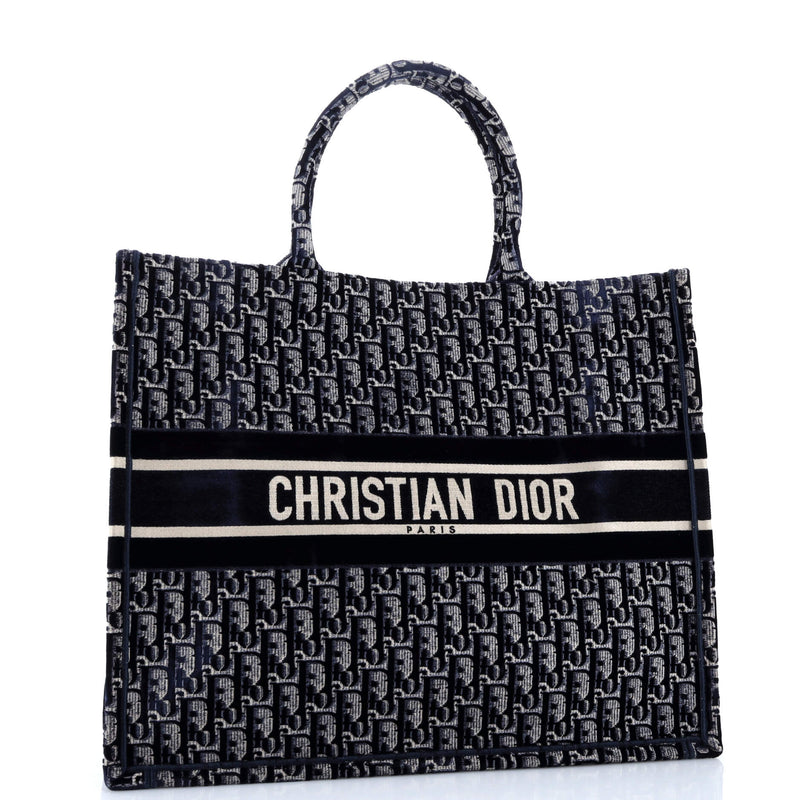 Christian Dior Book Tote Oblique Velvet