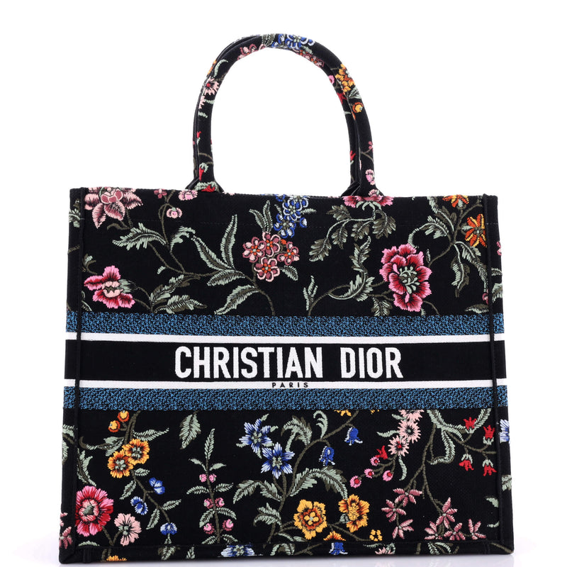 Christian Dior Book Tote Embroidered