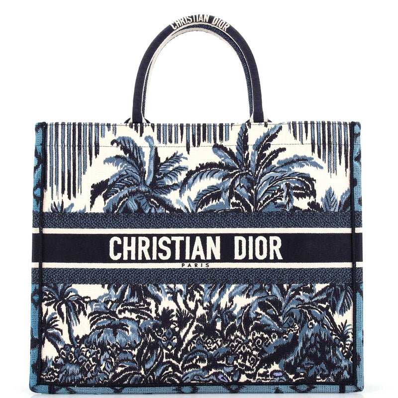 Christian Dior Book Tote Embroidered