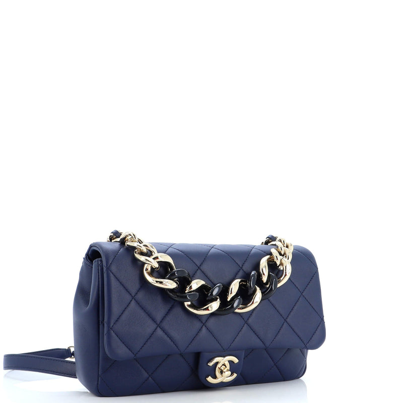 Chanel Resin Elegant Chain Flap Bag