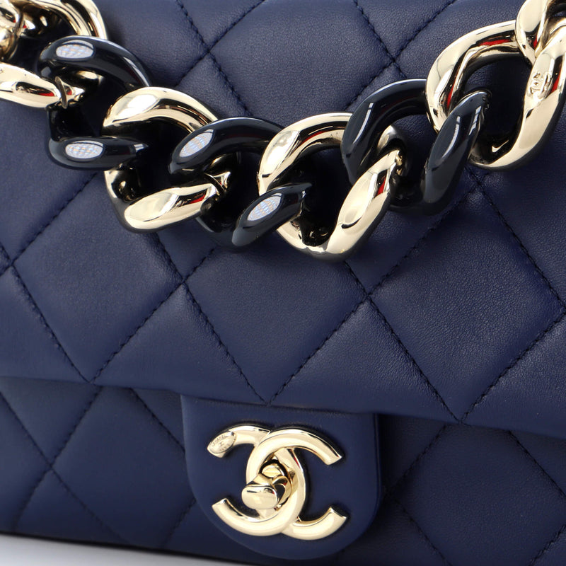 Chanel Resin Elegant Chain Flap Bag