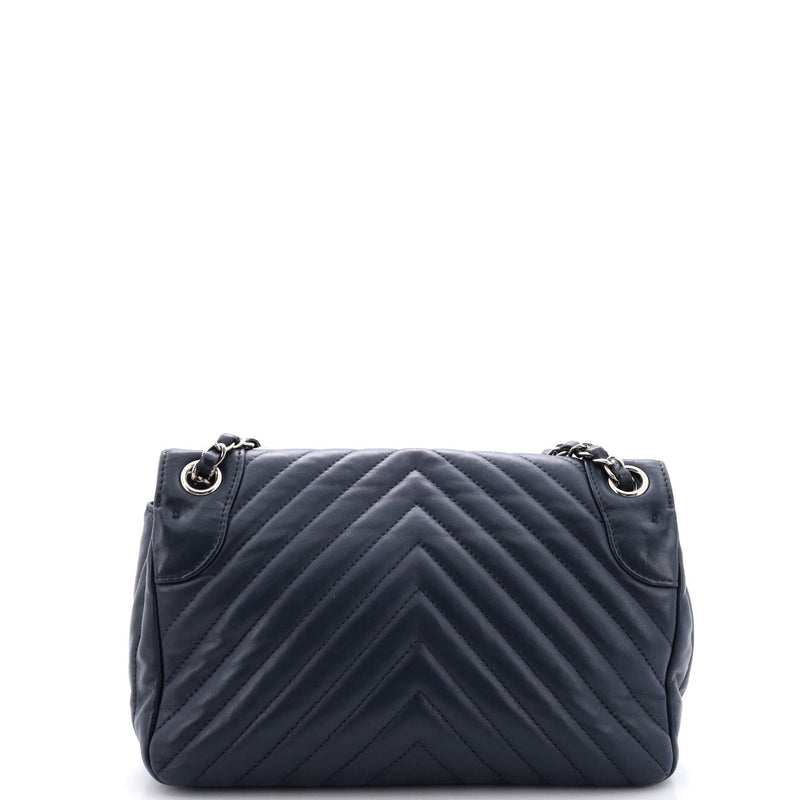 Chanel Round Cc Chain Flap Bag Chevron