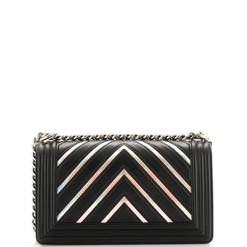 Chanel Boy Flap Bag Chevron Lambskin