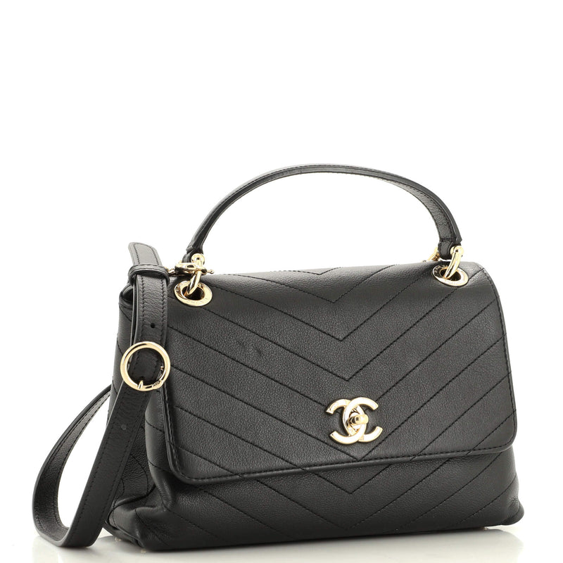 Chanel Chevron Chic Top Handle Bag