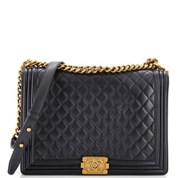 Chanel Boy Flap Bag Quilted Iridescent