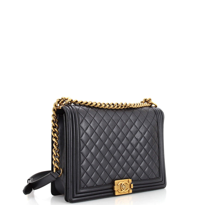 Chanel Boy Flap Bag Quilted Iridescent