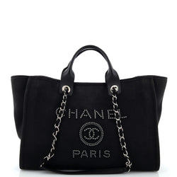 Chanel Deauville Tote Pearl Embellished