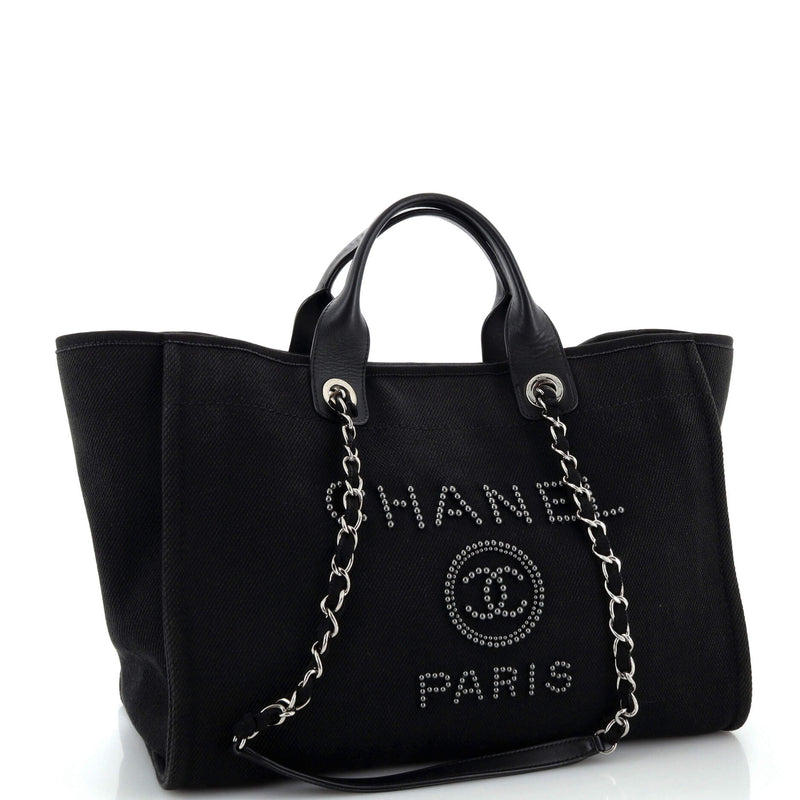 Chanel Deauville Tote Pearl Embellished