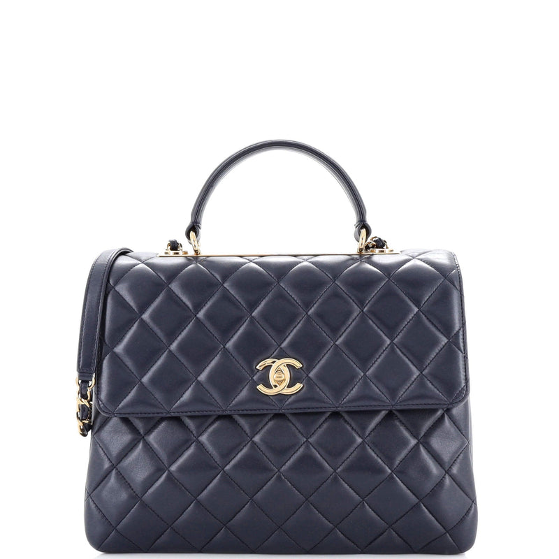 Chanel Trendy Cc Top Handle Bag Quilted