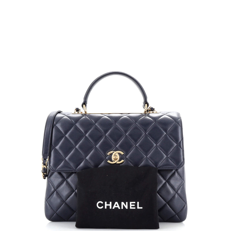 Chanel Trendy Cc Top Handle Bag Quilted