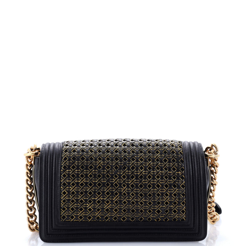 Chanel Boy Flap Bag Braided Sheepskin