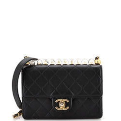 Chanel Chic Pearls Flap Bag Quilted