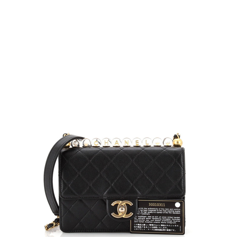 Chanel Chic Pearls Flap Bag Quilted