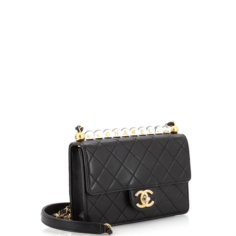 Chanel Chic Pearls Flap Bag Quilted