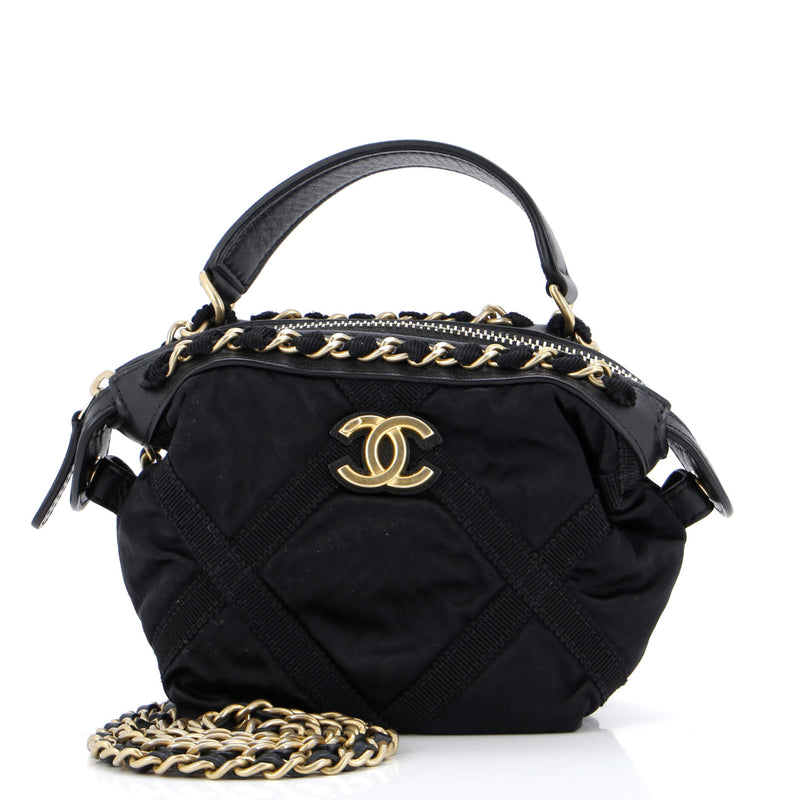 Chanel Top Handle Clutch With Chain