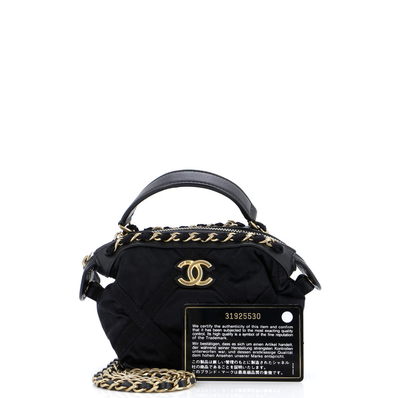 Chanel Top Handle Clutch With Chain