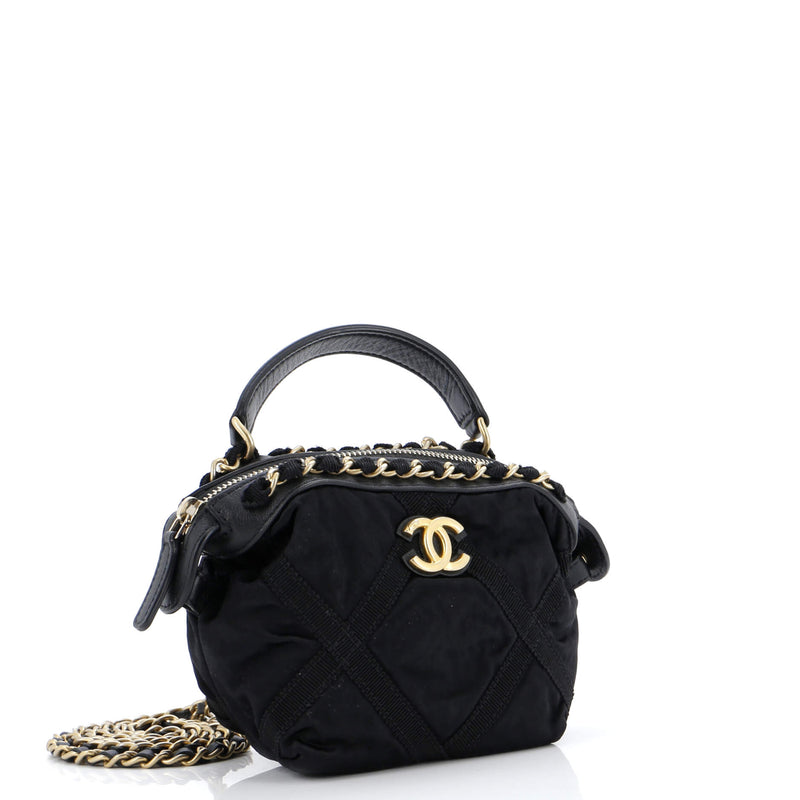 Chanel Top Handle Clutch With Chain