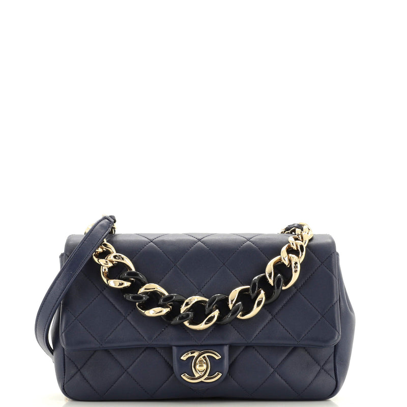 Chanel Resin Elegant Chain Flap Bag