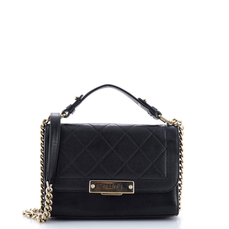 Chanel Label Click Flap Bag Quilted