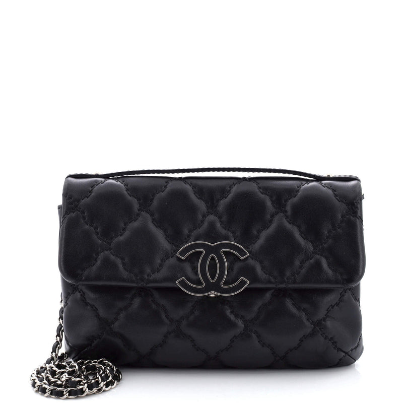 Chanel Double Stitch Hamptons Flap Bag