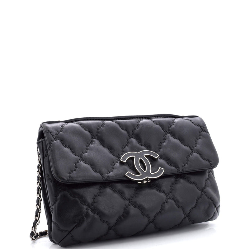 Chanel Double Stitch Hamptons Flap Bag