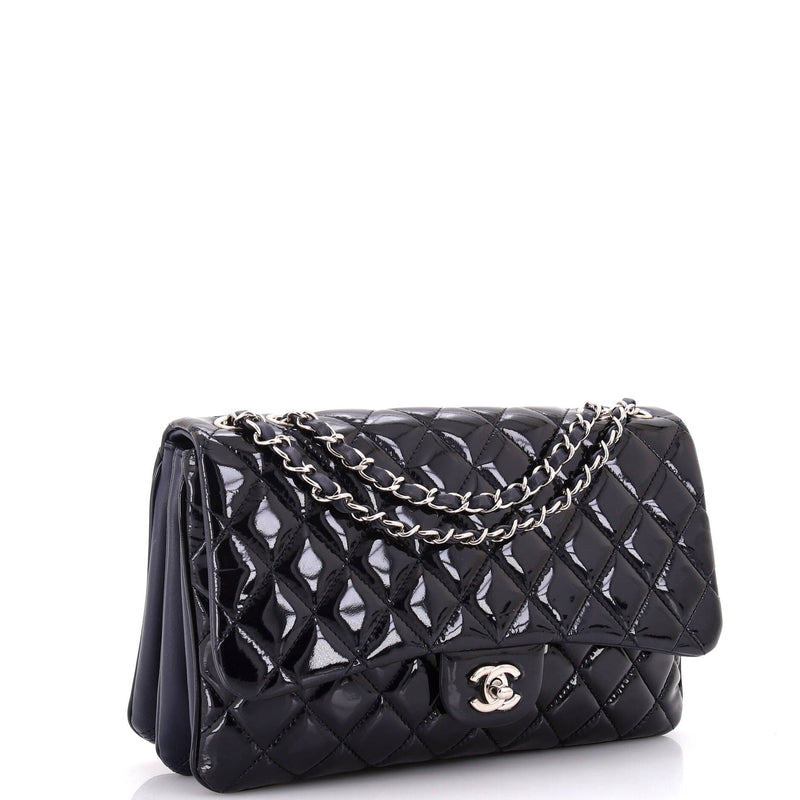 Chanel 3 Flap Bag Quilted Patent Jumbo