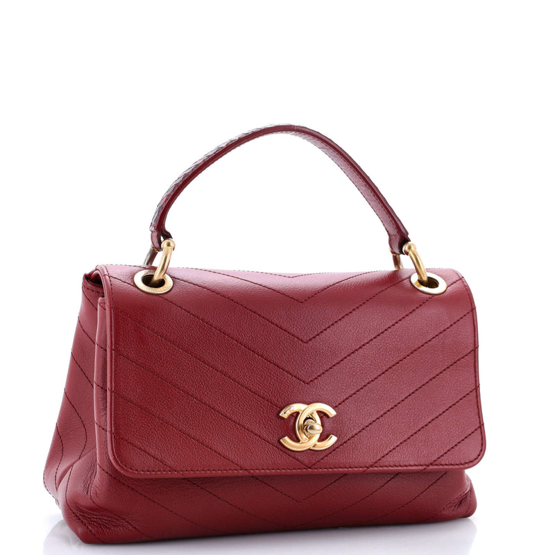 Chanel Chevron Chic Top Handle Bag