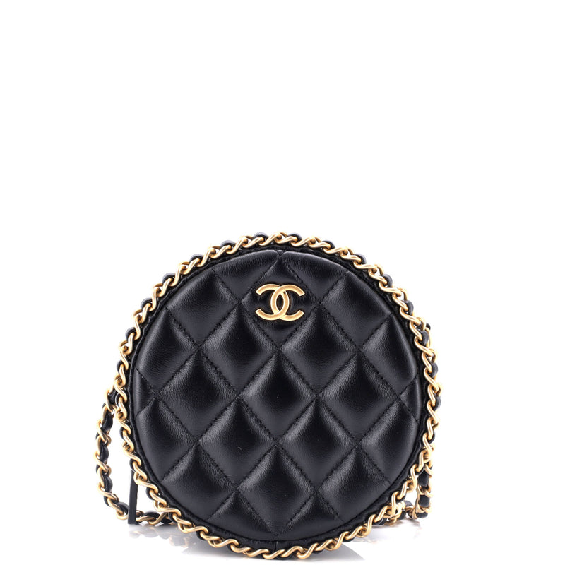 Chanel Chain Around Round Clutch With