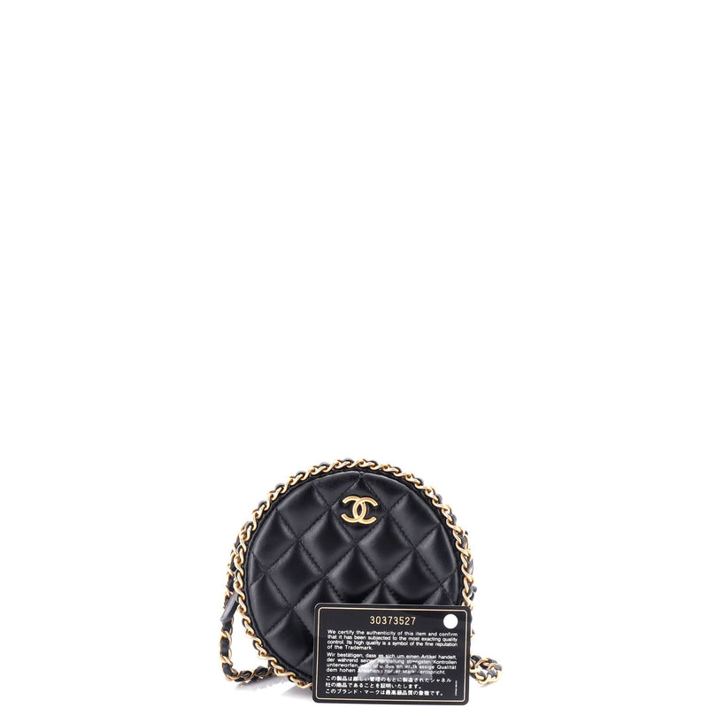 Chanel Chain Around Round Clutch With