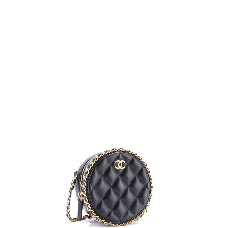 Chanel Chain Around Round Clutch With