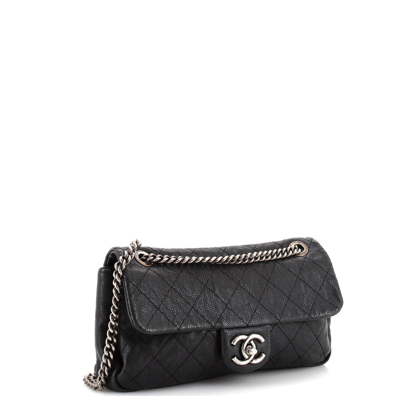 Chanel Easy Flap Bag Quilted Caviar