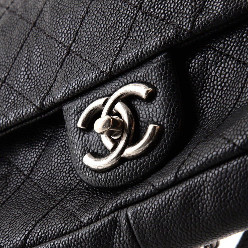 Chanel Easy Flap Bag Quilted Caviar