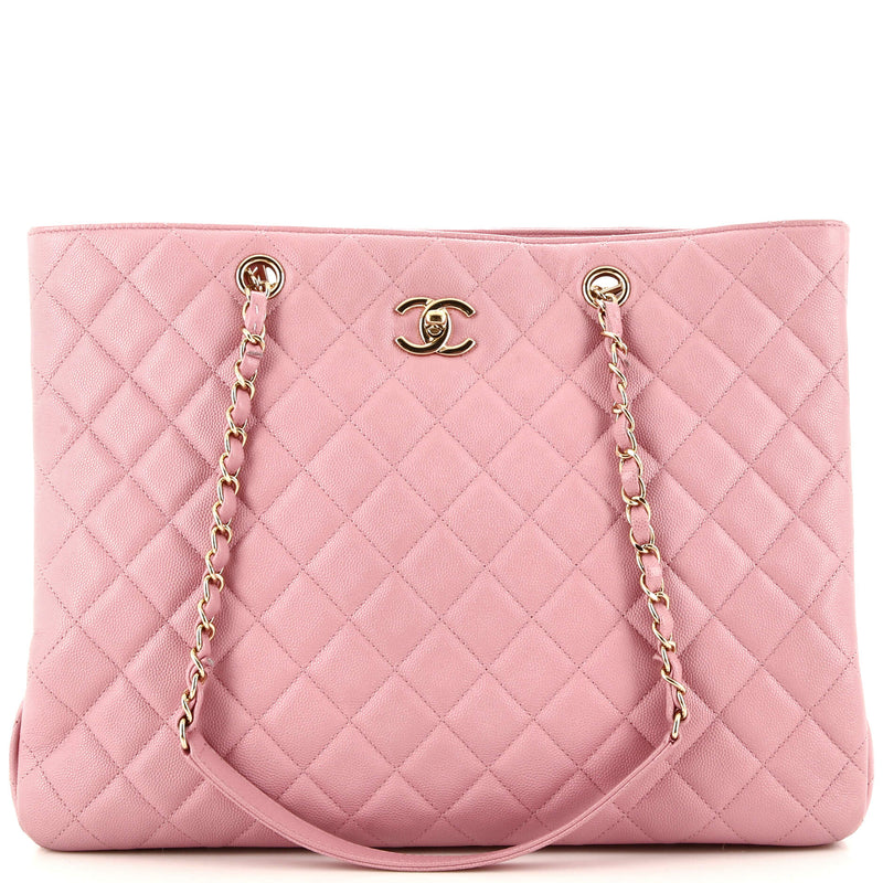 Chanel Classic Cc Shopping Tote Quilted