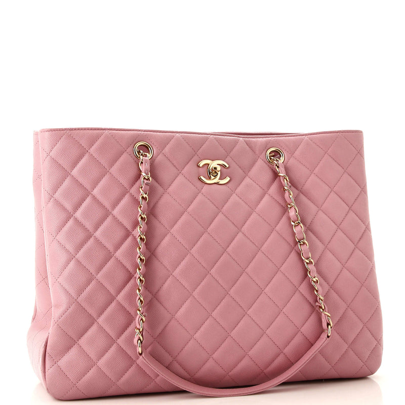 Chanel Classic Cc Shopping Tote Quilted