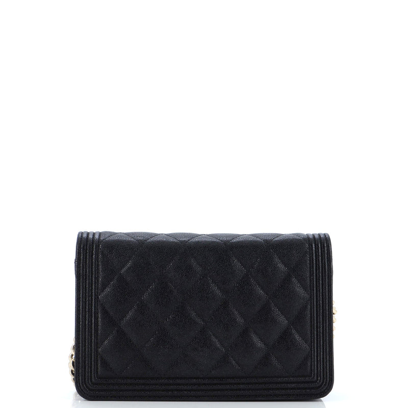 Chanel Boy Wallet On Chain Quilted