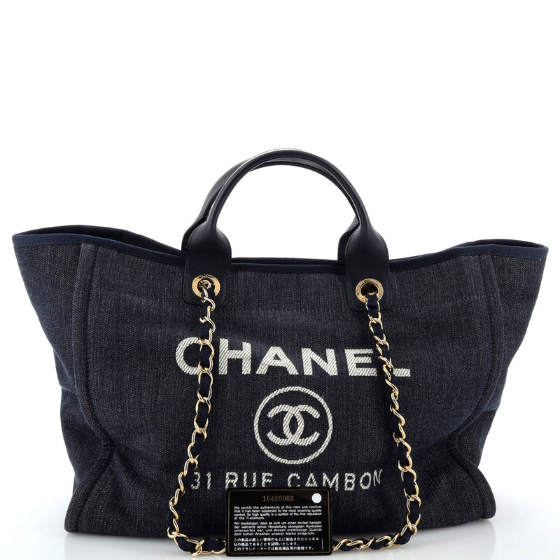 Chanel Deauville Tote Denim Medium