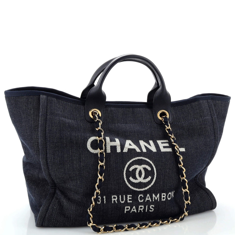 Chanel Deauville Tote Denim Medium