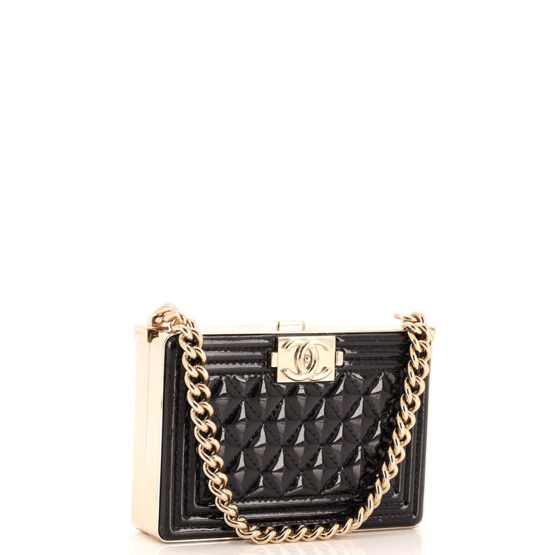 Chanel Boy Chain Box Minaudiere Quilted