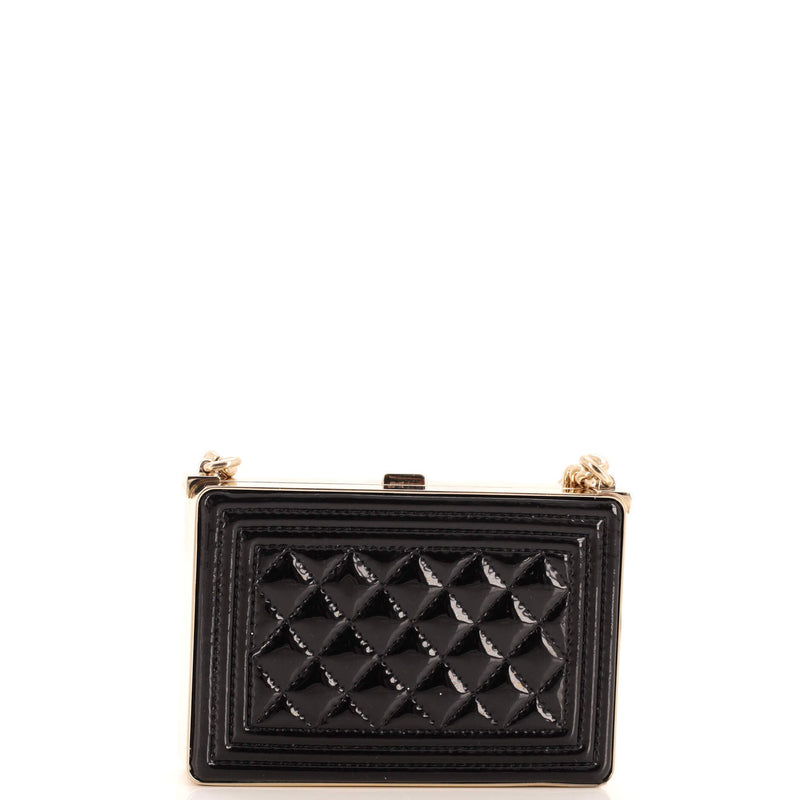 Chanel Boy Chain Box Minaudiere Quilted