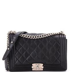 Chanel Boy Flap Bag Quilted Perforated