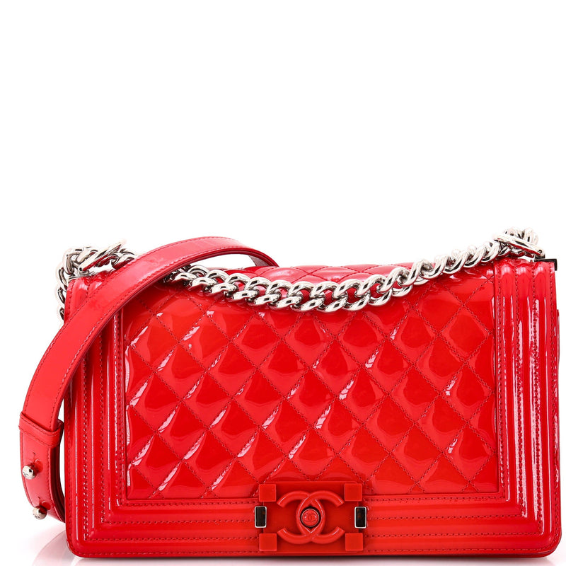 Chanel Boy Flap Bag Quilted Plexiglass