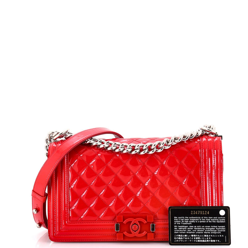 Chanel Boy Flap Bag Quilted Plexiglass