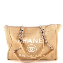 Chanel Deauville Tote Canvas Small