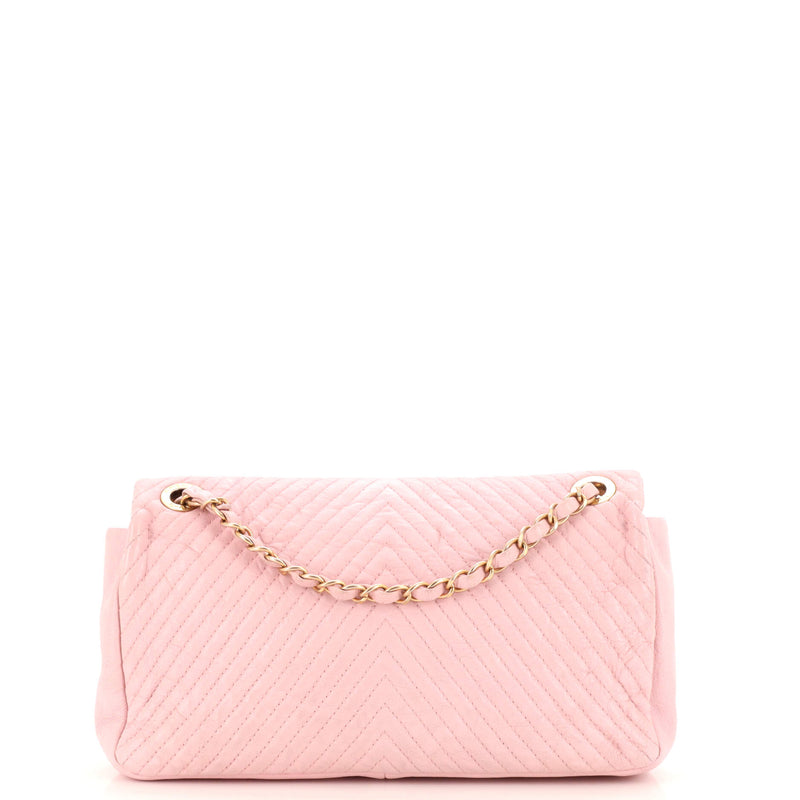 Chanel Medallion Charm Flap Bag Chevron